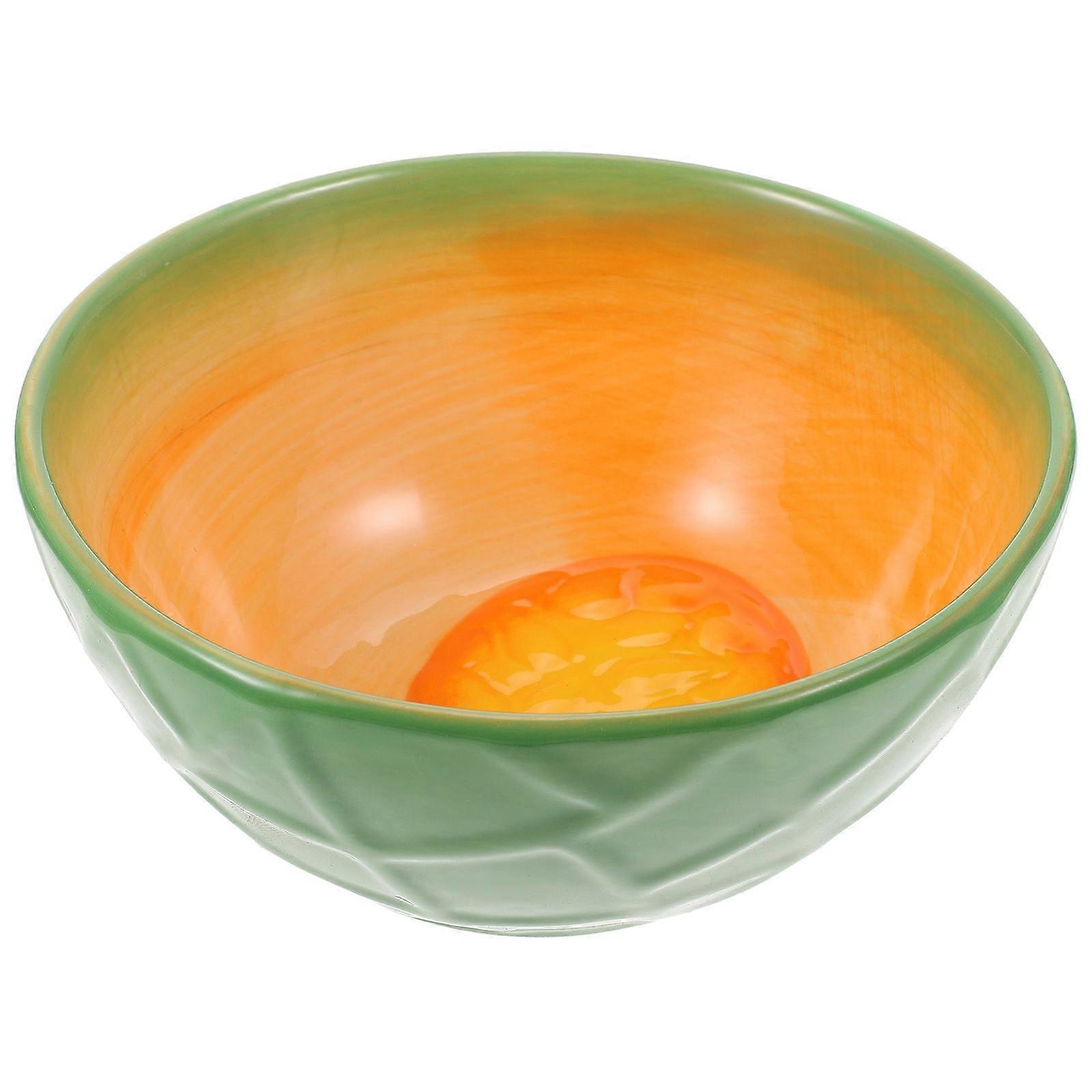 Cute Ceramic Bowl Fruit Shape Bowl Home Use Food Serving 12X12X5.5CM 1Set
