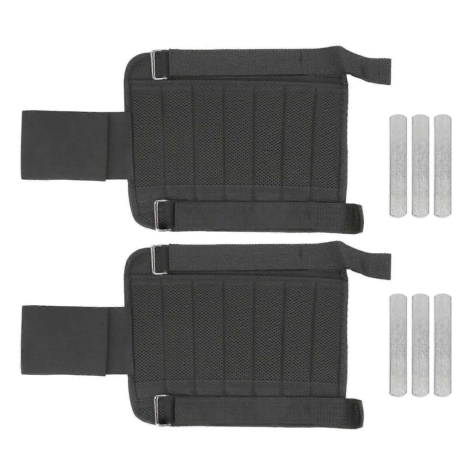 זוג חותלות טעינת מתכוונן 1 ק"ג פלדה משוקללת תרגיל משקל קרסול לאימון כושר אתלטי