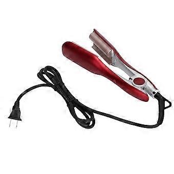 Modelador de Cachos Automático 5 Modos Ajustável Leve Portátil Varinha de Ferro de Ondulação de Cabelo Vermelho para Mulheres Cabelo Comprido CurlingUS Plug 110VYMMR)