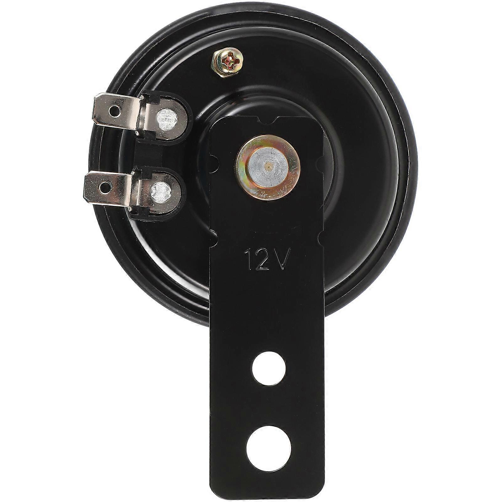Loud Motorcycle Horn Emergency Signal All Weather Conditions 3.9×2.4×1.2in Black 1Set