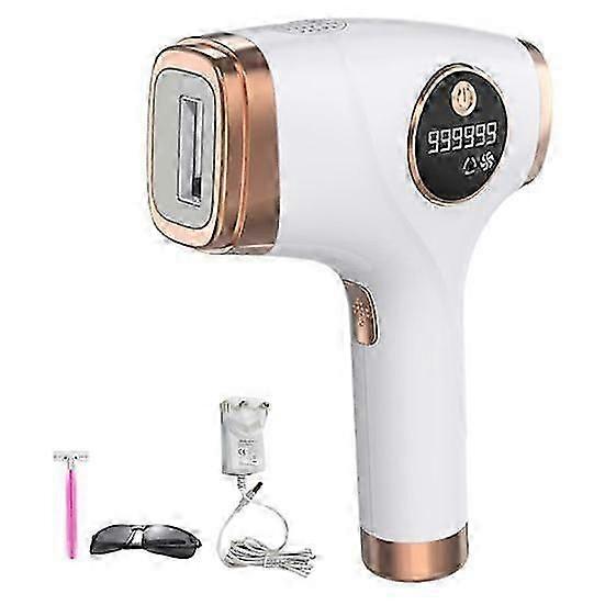 جهاز إزالة الشعر المحمول 5 مستويات قابل للتعديل للرجال والنساء غير مؤلم دائم الجسم الوجه الساق الذراع بيكيني خط كهربائي IPL آلة إزالة الشعر - جيد
