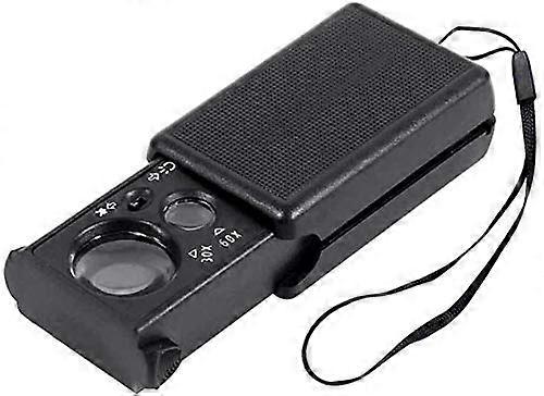 Lupen, educational hobby magnifiers, portable antique handicraft, 30x to 60x LED illuminated