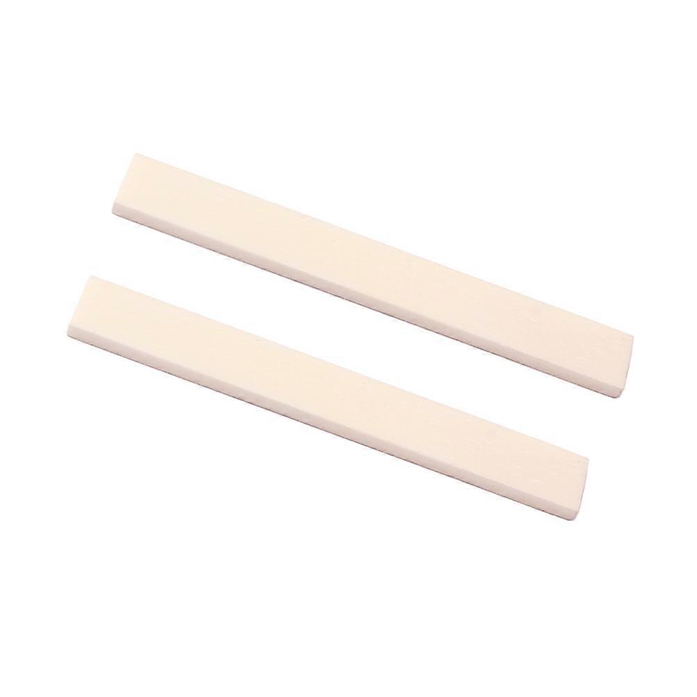 Natural Bone Guitar & Bass Bridge Saddles Nut Replacement Parts for Enhanced Tone Lightweight Acoustic Handmade