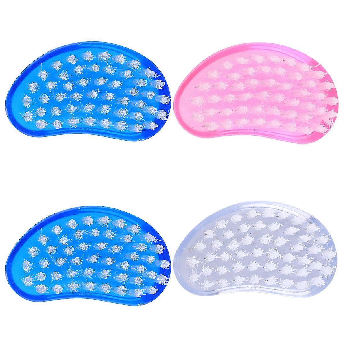 Nail Art Tools Set with 4pcs Lightweight Plastic Brushes for Home Use and Unique Nail Art Creation