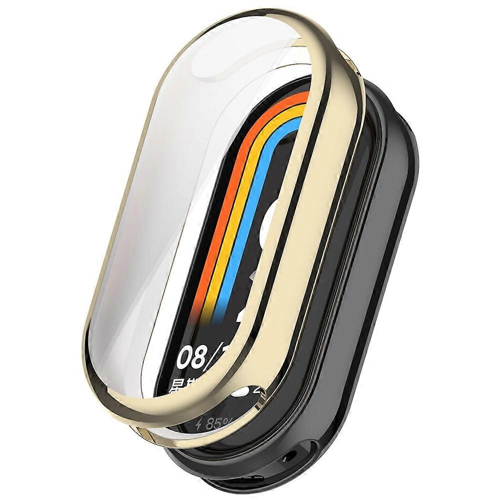 Full Coverage TPU Electroplating Watch Protective Cover For Xiaomi Mi Band 8 / 9 Ceramic / 10 Ceramic