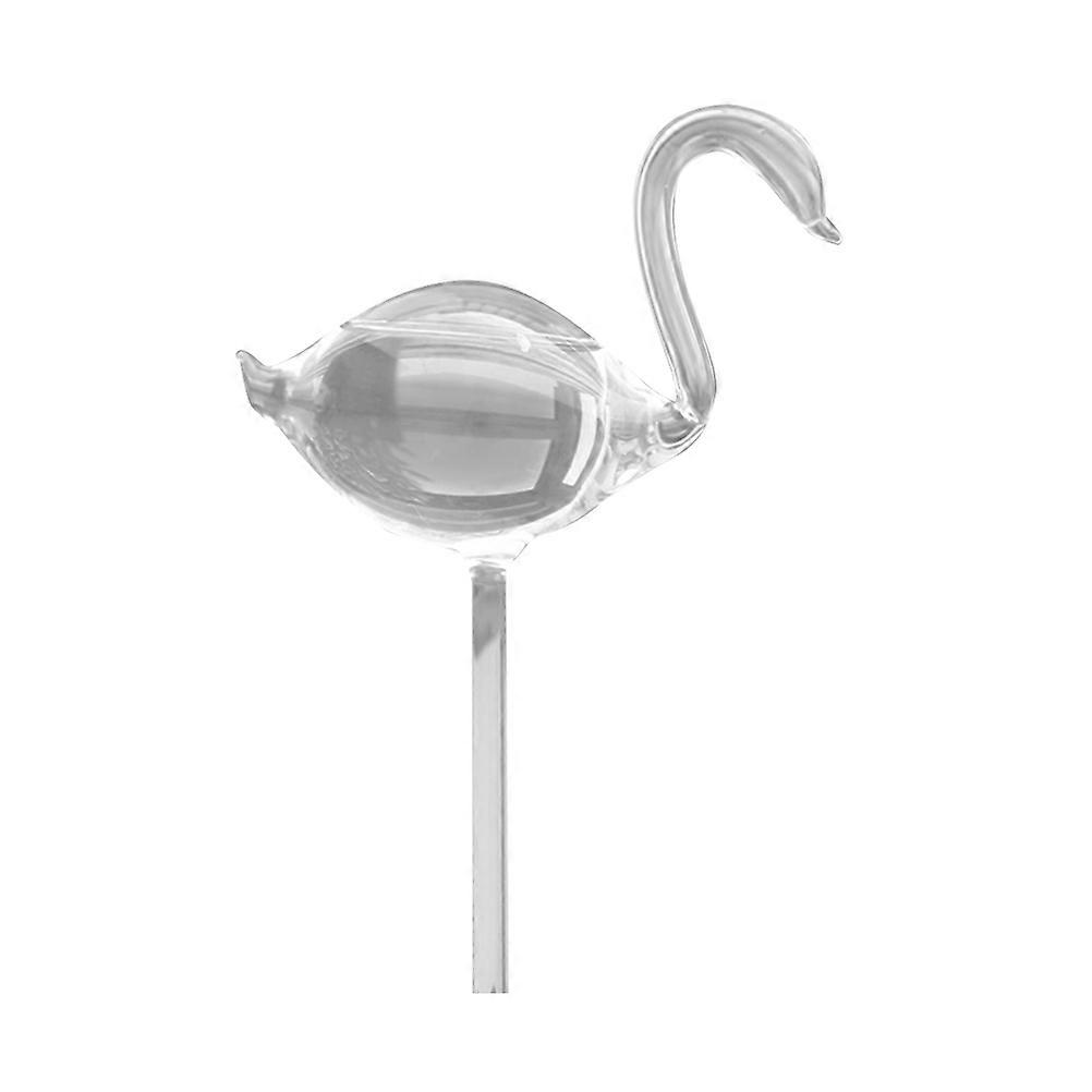 's Solution Glass Ball Watering Device for Plants 1 Swan Shaped Transparent Glass