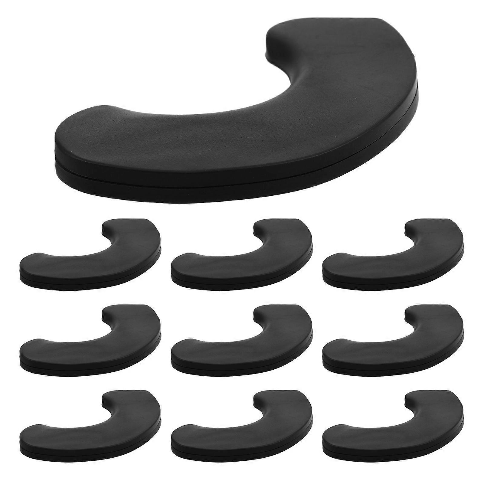 Black Durable PP Dumbbell Rack with Cushioning Pads for Gym Storage Sturdy Support Noise Reduction