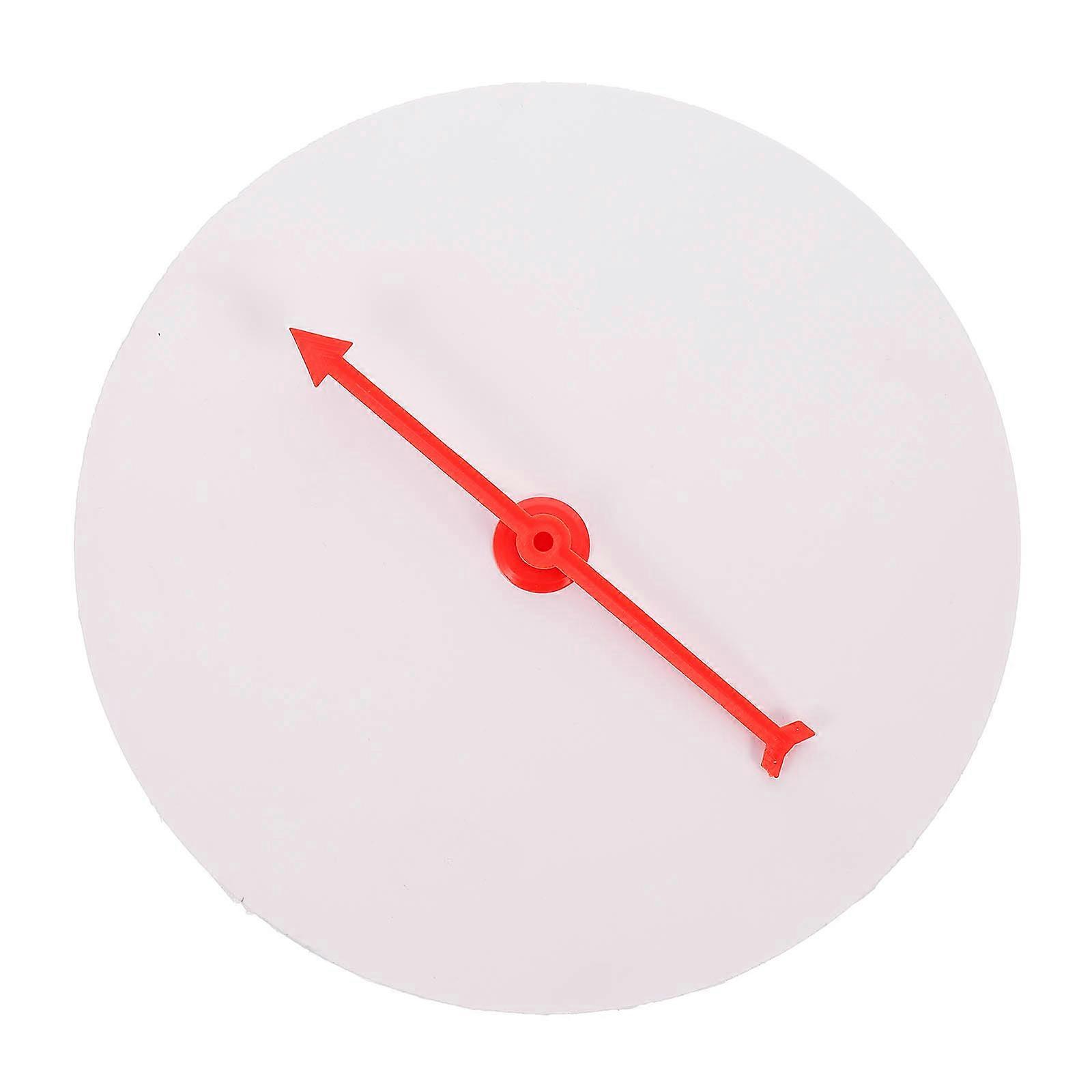 Plastic Wheel for Store Use White Color Smooth Pointer Rotation 6.3 Inches