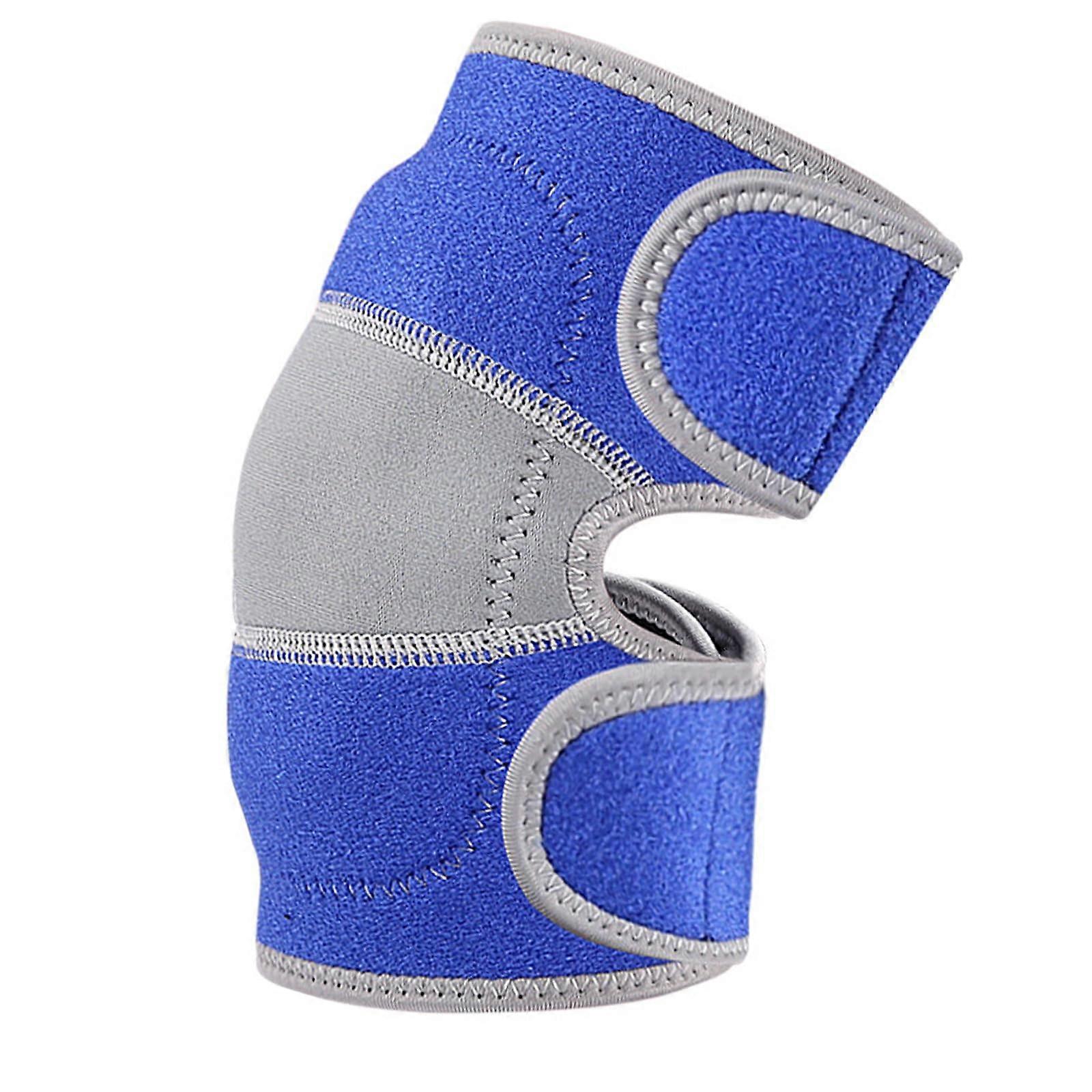 Breathable Elbow Support Adjustable Elbow Brace for Athletes Weightlifting Basketball Arm Guard Blue
