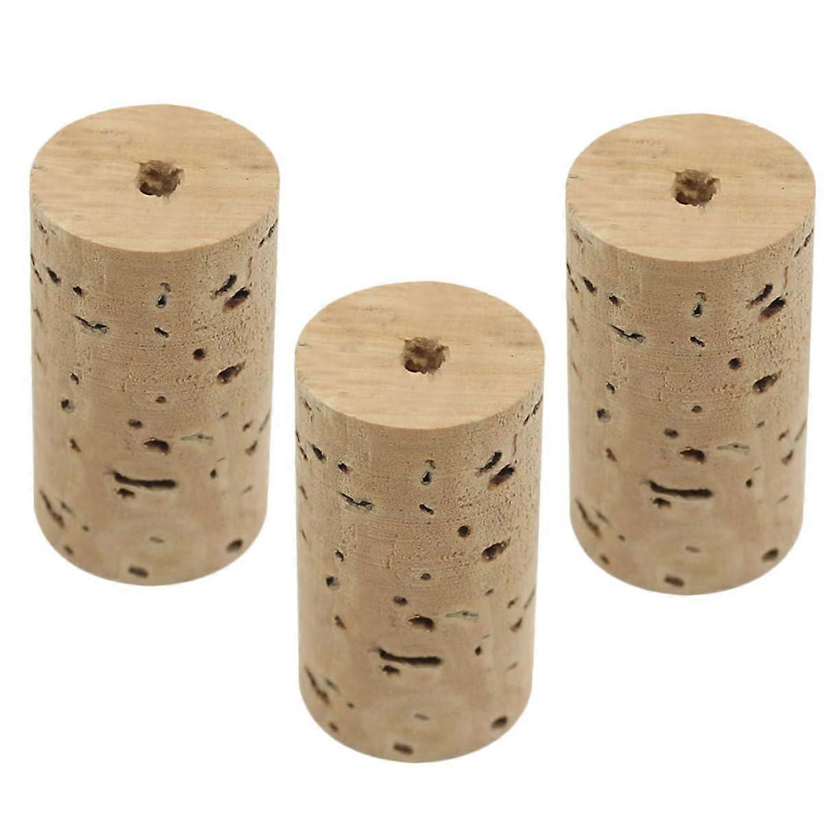 3 pieces of flute cork stoppers made of natural cork, accessories for flutes, lightweight and durable for music lovers and flute enthusiasts.