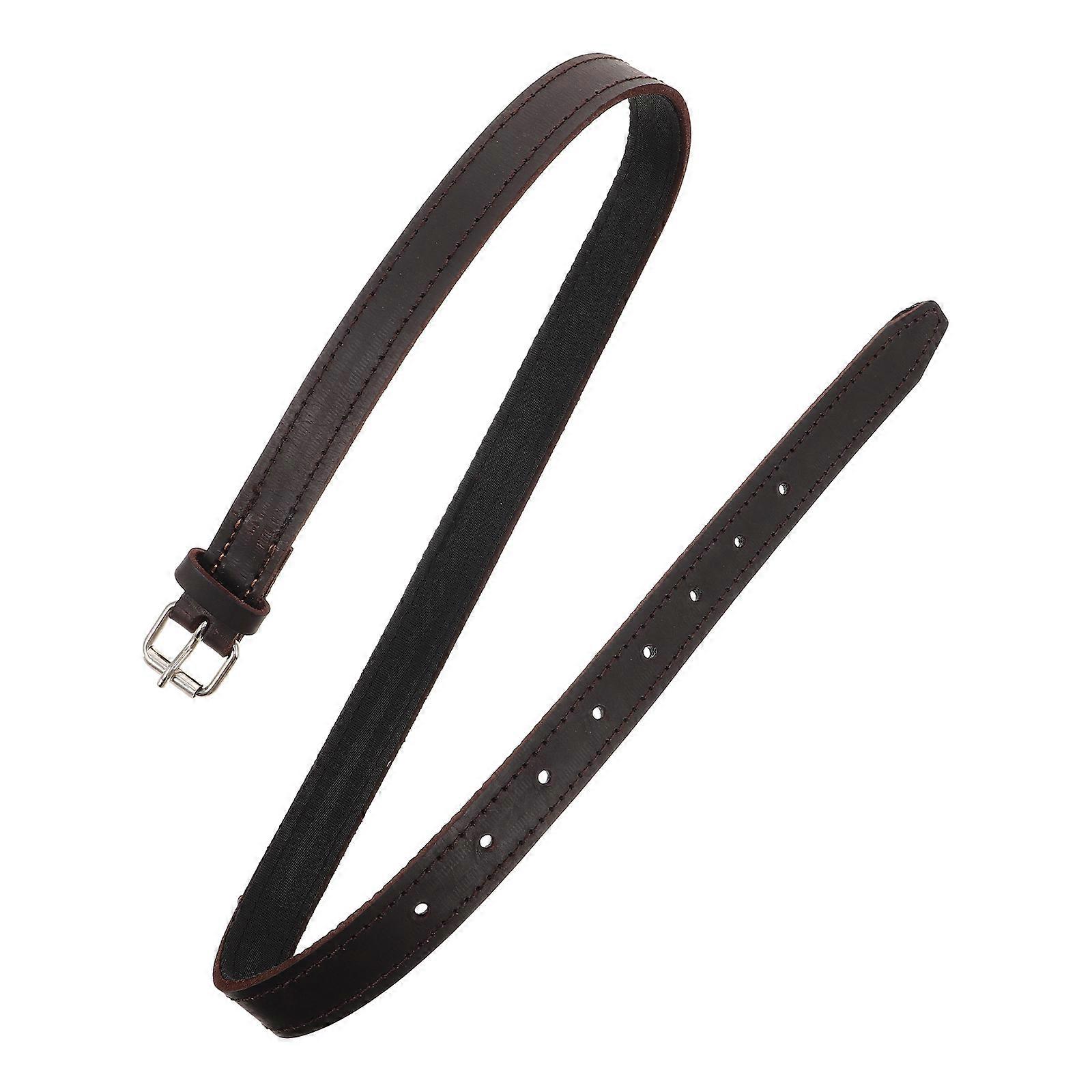 FRCOLOR Adjustable Leathers Spur Straps with Zinc Alloy Buckle for Toddlers Kids Children Horse Riding Accessories