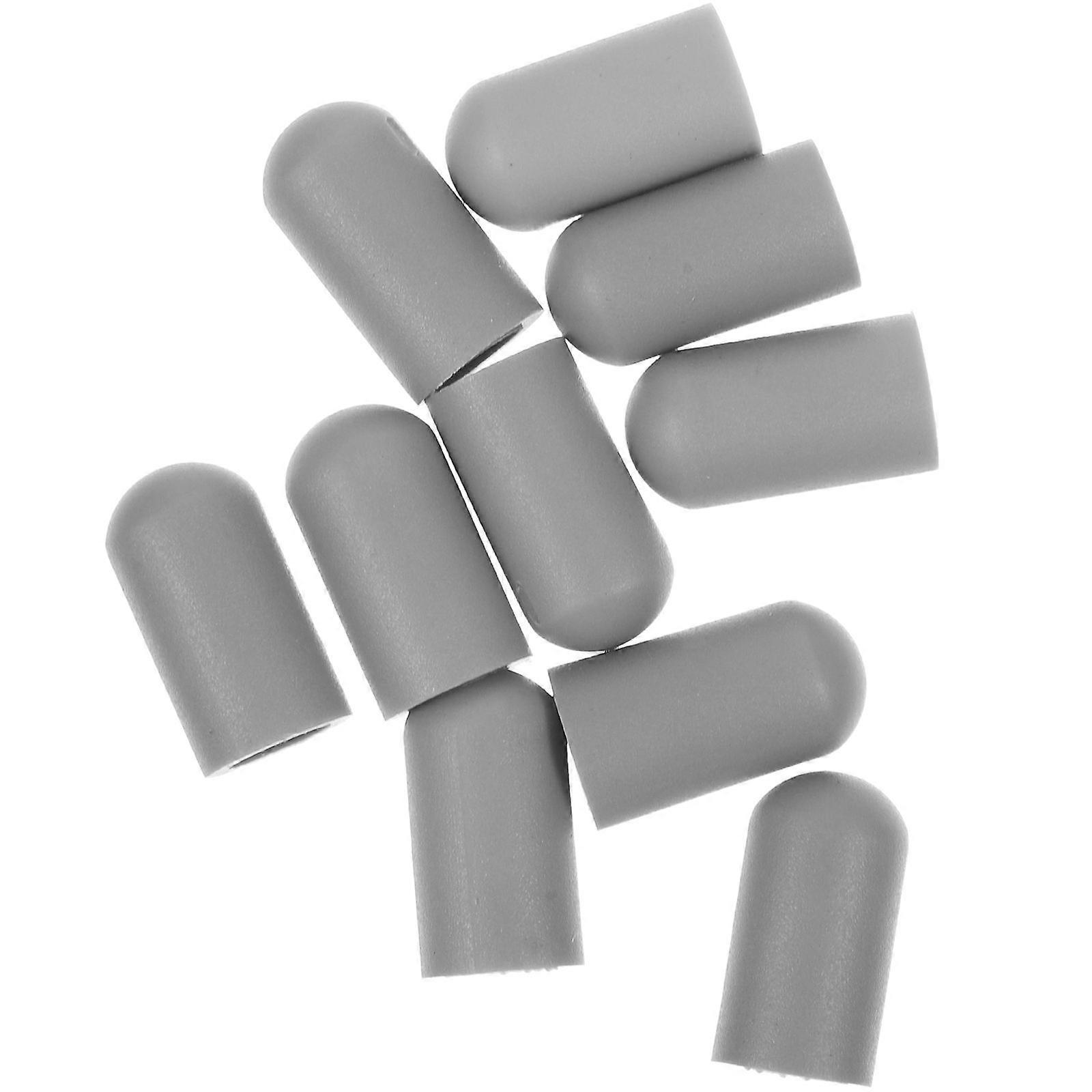 Drumstick Silent Tips for Practice with Good Protection 10 Pieces Grey Silicone
