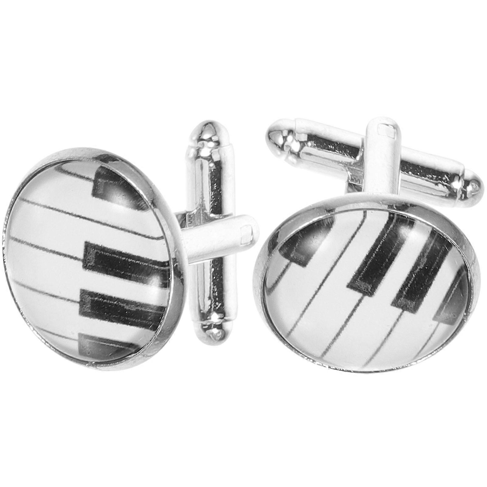 Silver Tuxedo Studs and Cufflinks Set for Men with Premium Alloy Material for Weddings and Special Occasions