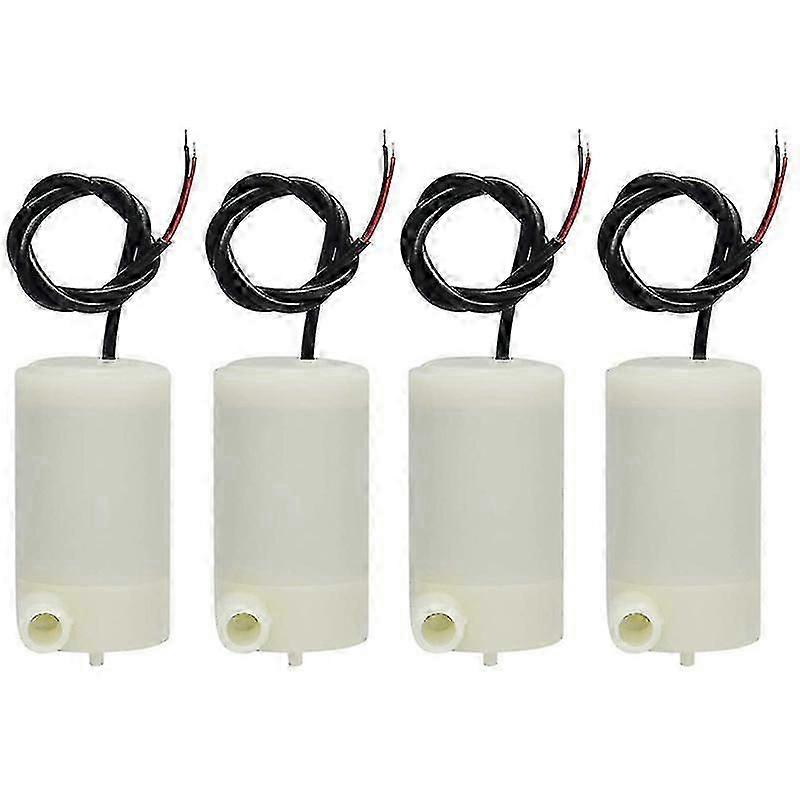 مجموعة أحواض أسماك مزودة بمضخة مياه صغيرة غاطسة بجهد 3 فولت و5 فولت - 4 قطع