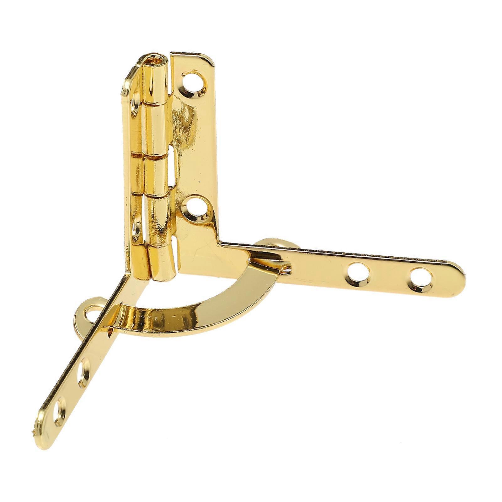 Small Hinges For Crafts Creative Angle Box Hinge Golden 4.10X4.10X3.10CM Support Function 10Pcs
