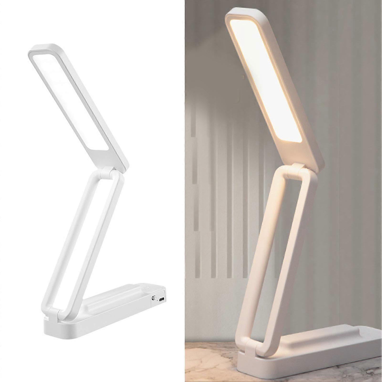 Desk Lamp Foldable Portable 3 Color Temperature Touch Dimming Function Remote Control Table Lamp for Office 947 White Rechargeable Models 2000 MAh 