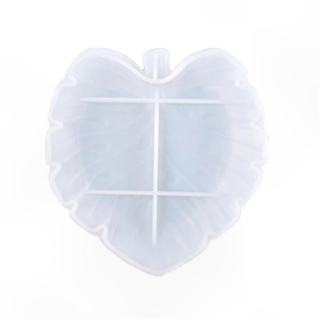 Blattförmige Obstschale DIY Form Teetablett Organizer Box Schale Silikonform Tablett Untersetzer Harzform Form Servierbrett Form Form