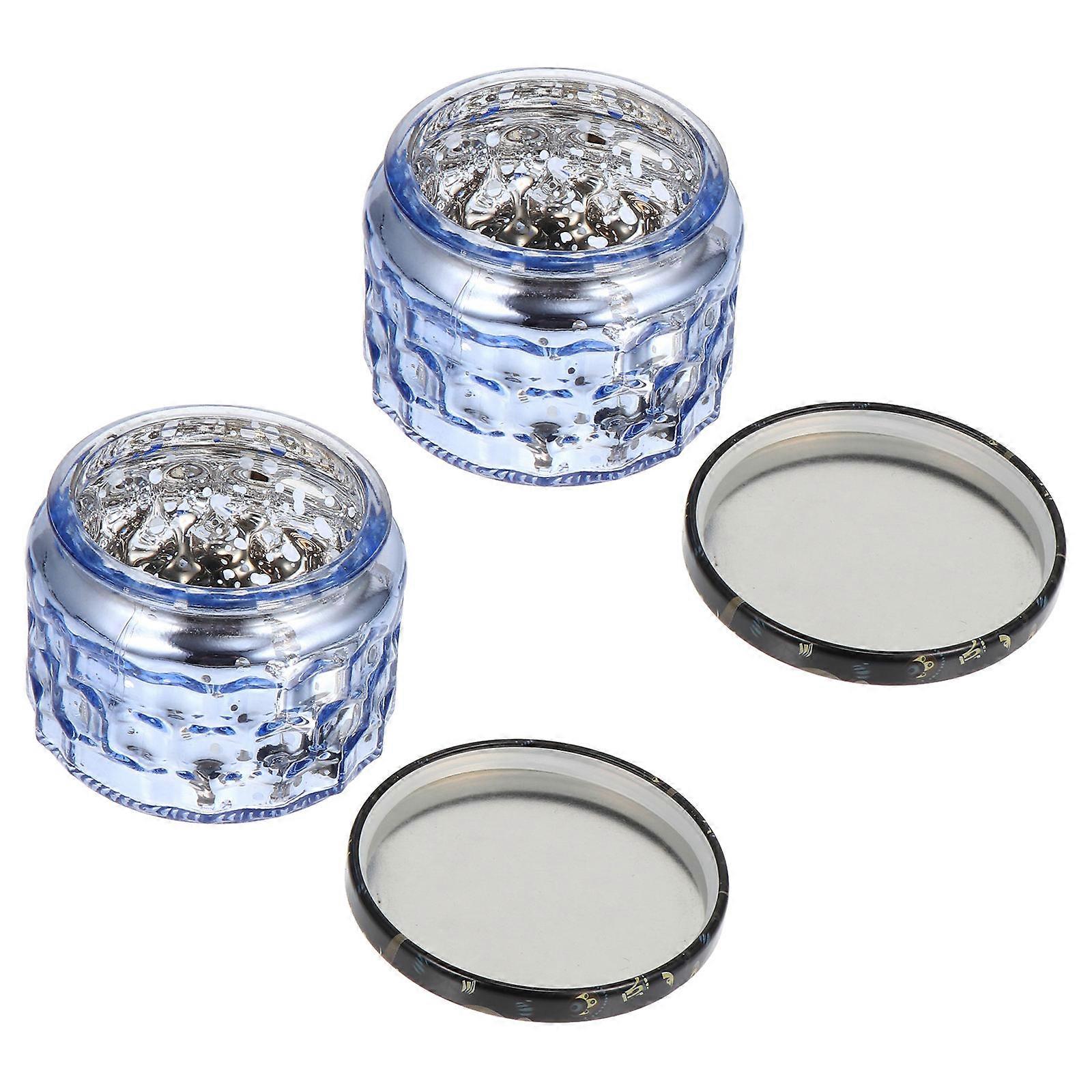 Decorative Jars With Lids 1 Set Empty Candle Cup Containers Ideal For DIY Candle Making In Blue Glass Suitable For Home Decorators