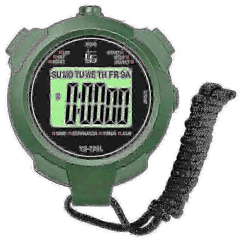 Professional 2 Memory Stopwatch With Mute And Light Function For Sports
