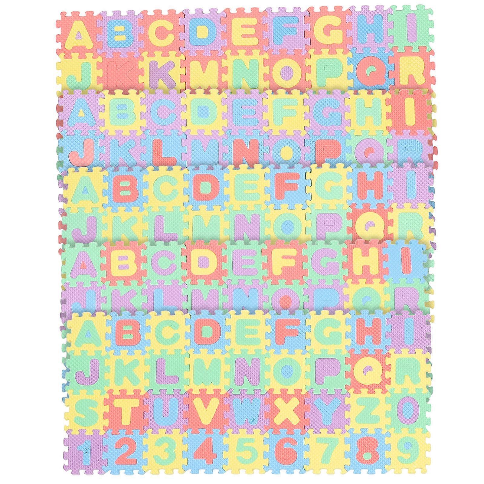 Mini Floor Mat Splicable Doll House Tile Flooring Accessories 5 Sets Safe Resin Material DIY Decoration