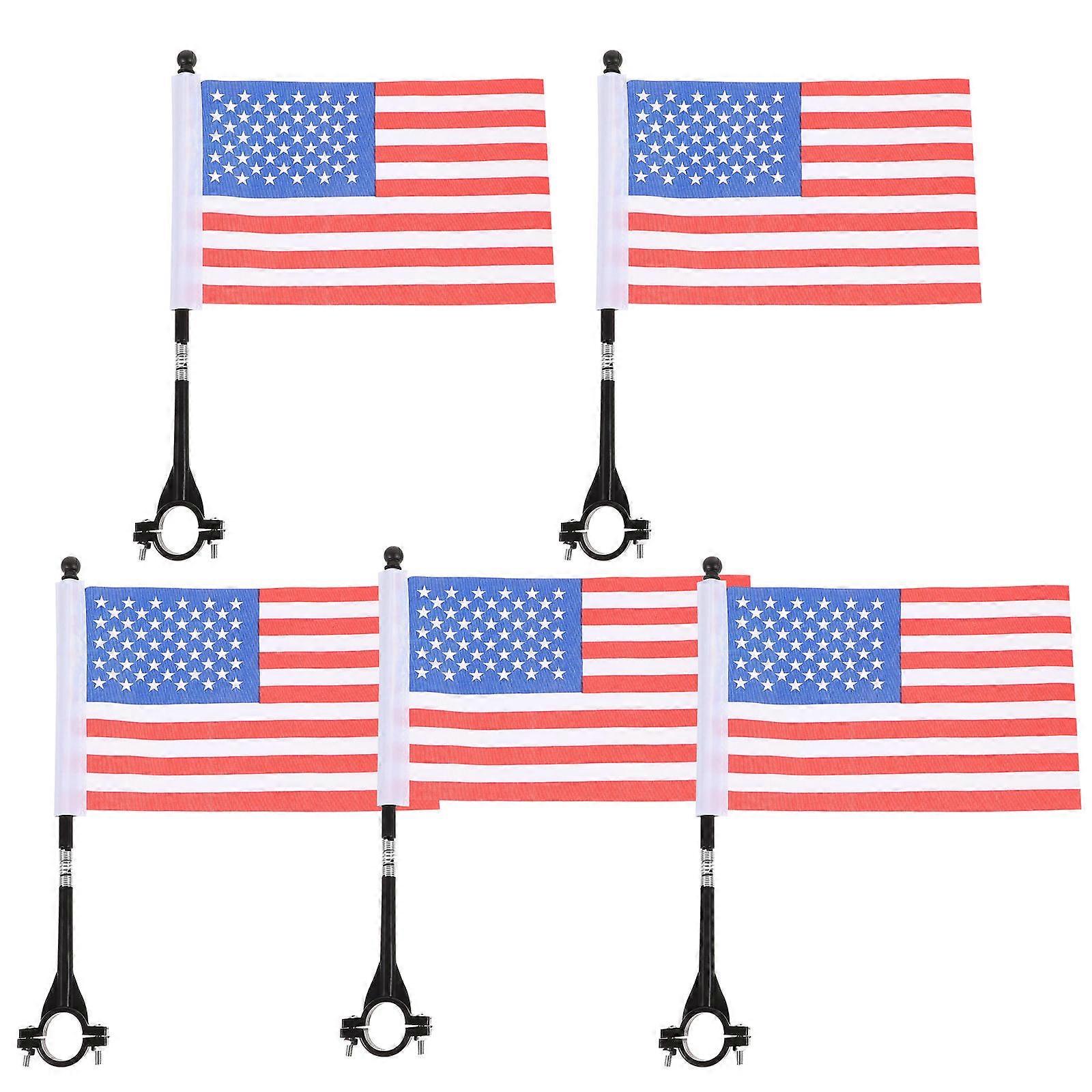 Cycling Safety Flag 5 Sets Design For Bikes Visibility Improvement