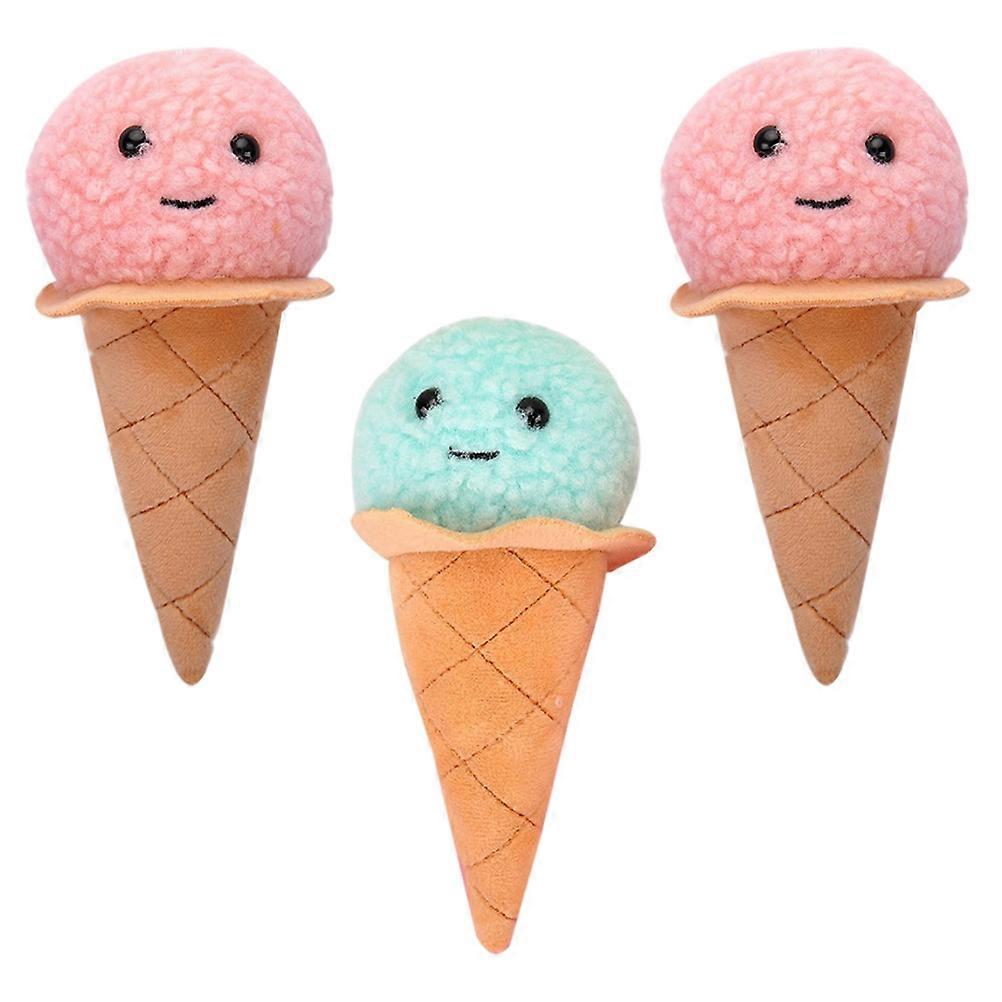 Portable Bag Accessory Ice Cream Keychain For All Occasions With Assorted Color And Unique Design 3Pcs