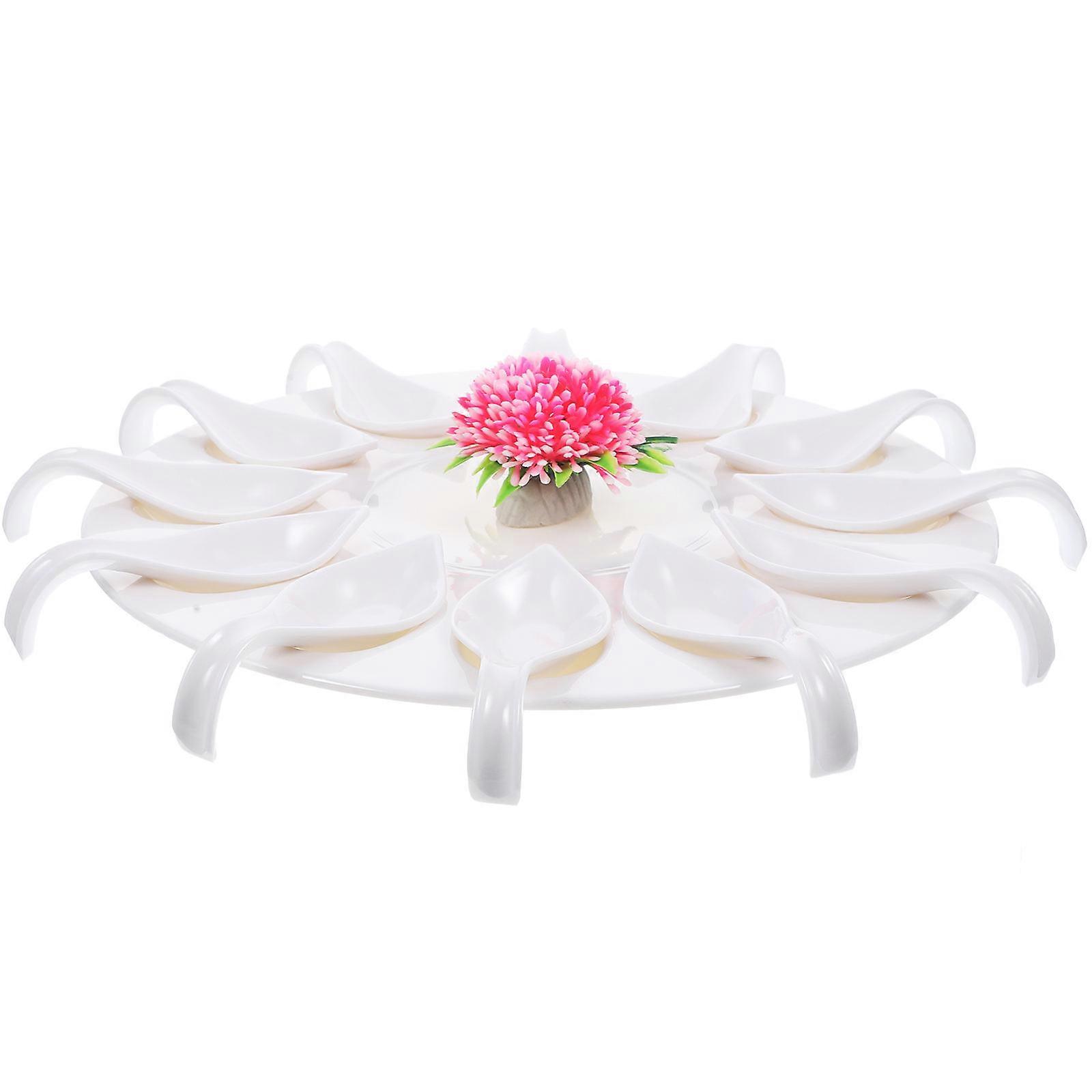 Egg Container For Deviled Eggs At Home Hot Pot 29.8X29.8CM Shatterproof Design 1Set