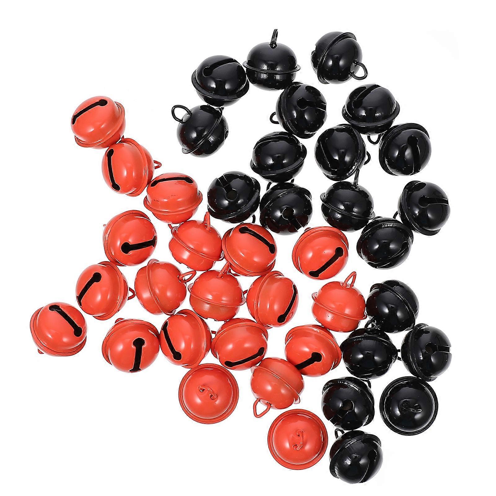 Tiny Bells For Dog Collars 40Pcs Black Decorative Iron For Pet Owners DIY Crafts