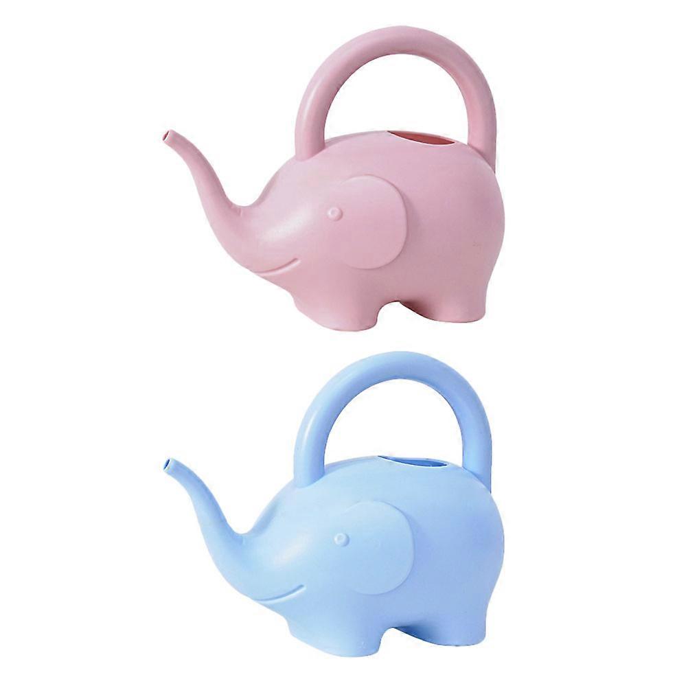 Durable Cartoon Elephant Watering Can with Fine Workmanship for Home Gardening 2pcs
