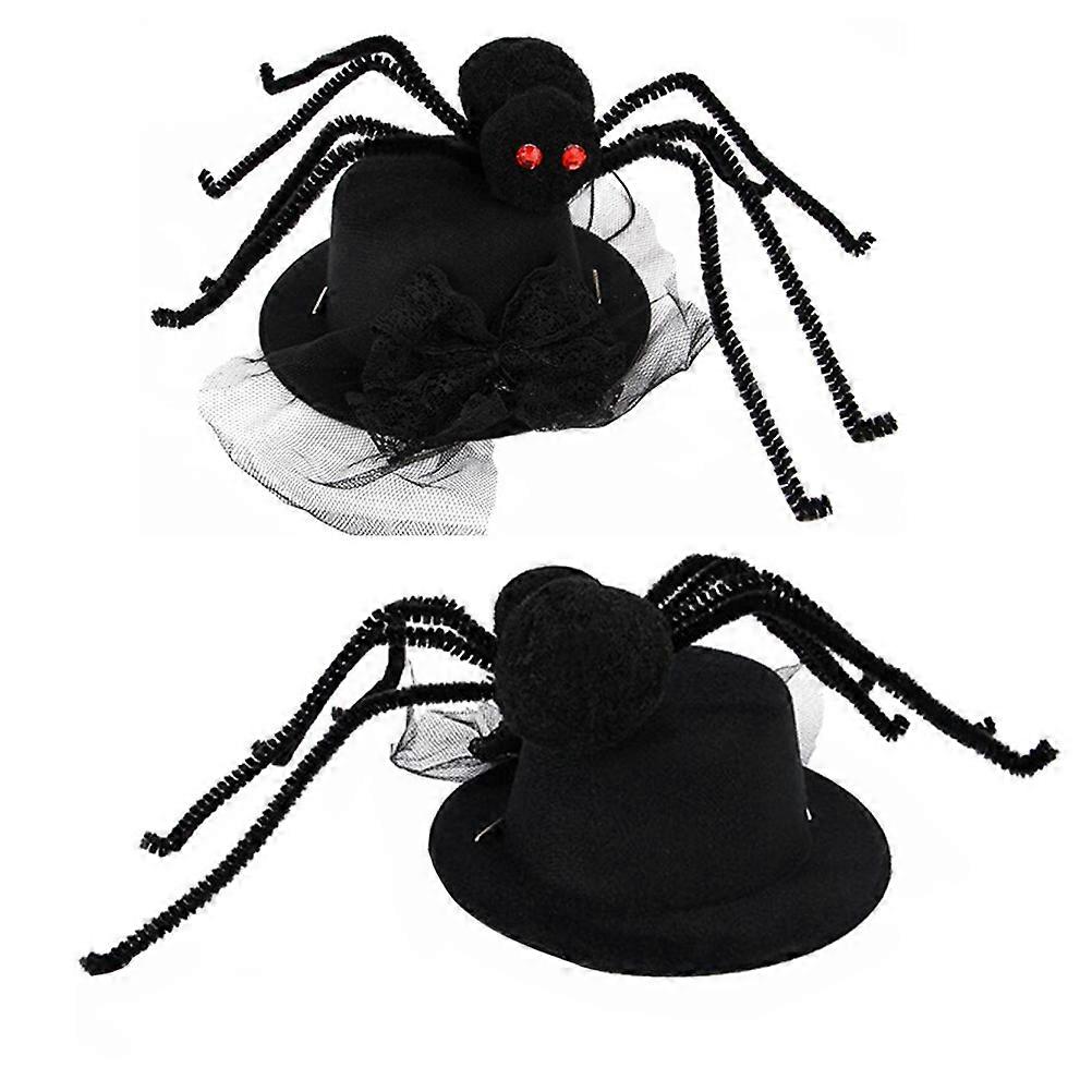 Halloween Hat for Pet Creative Dog Spider Pattern Hat 2Pcs