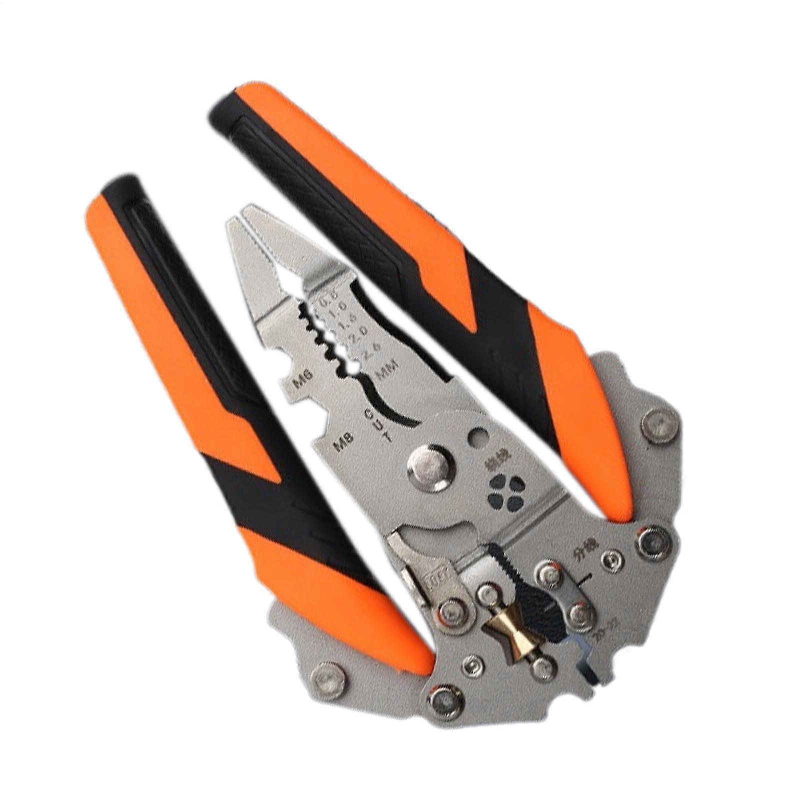 Wire Cutter, Multifunctional Folding Wire Stripper, Professional Crimping Tool for 14 Inch Cables, Cutting and Twisting