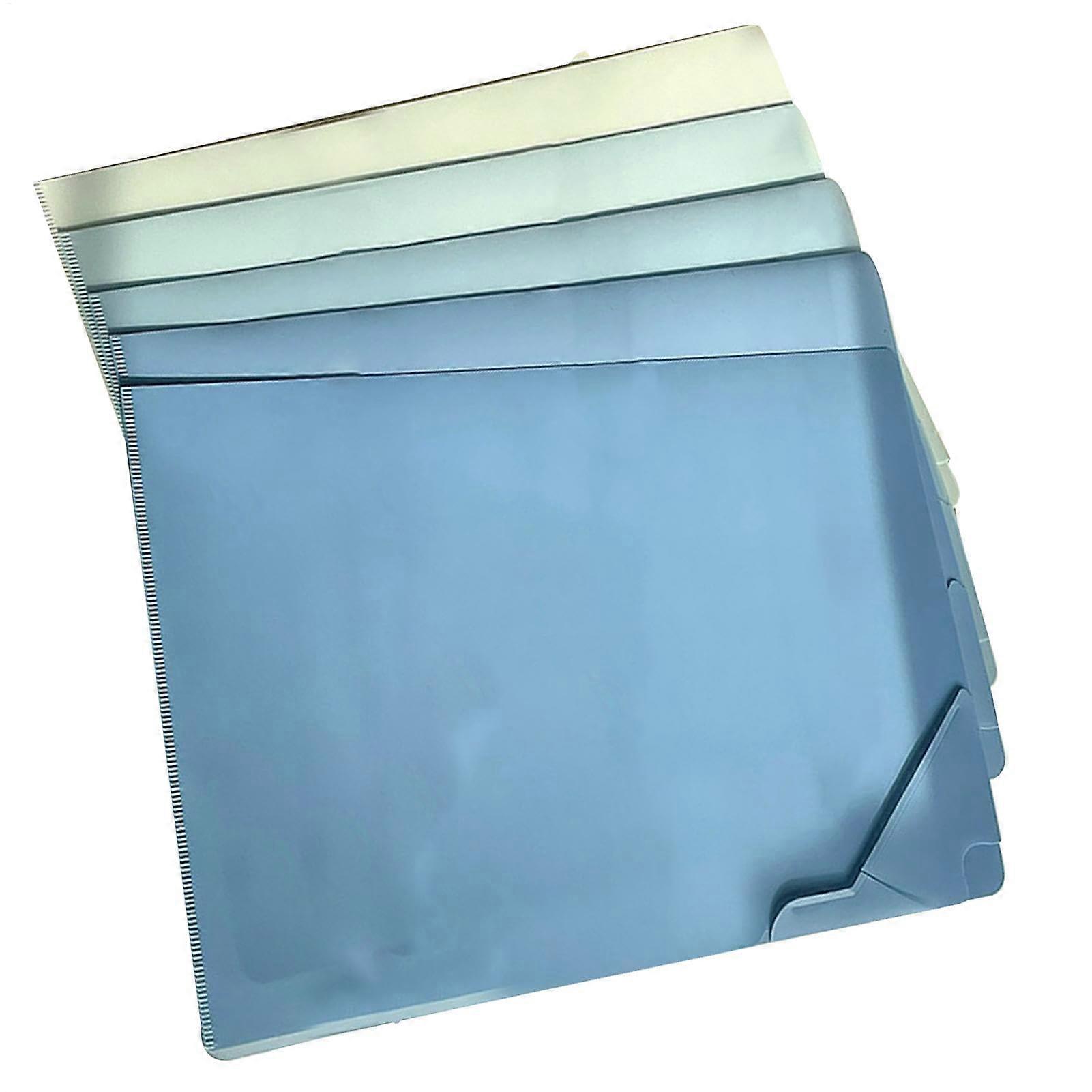 Document Organizer Portable Colored File Folder Paper Organizer Practical Document Folder For Home Business School Blue