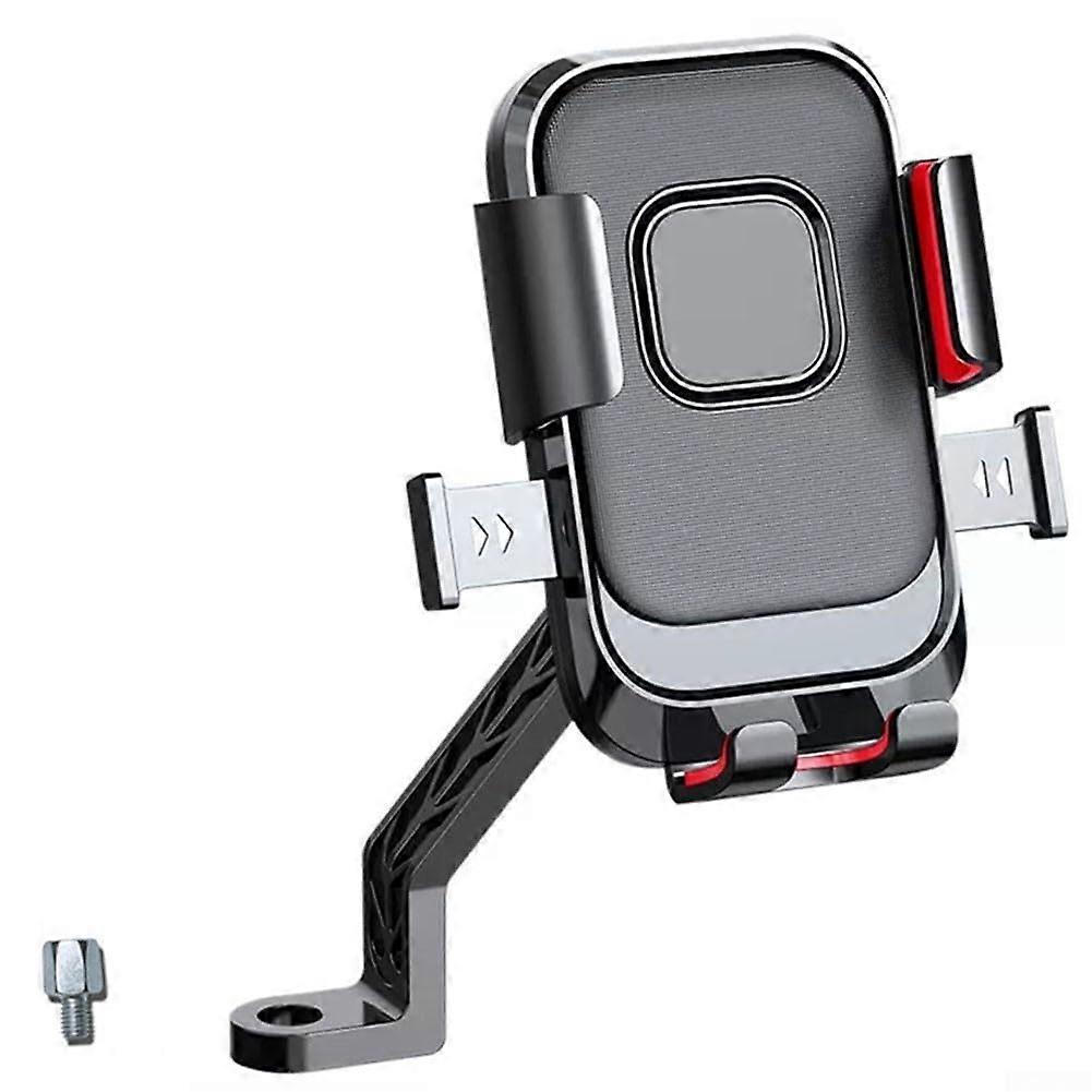 Motorcycle and Bicycle Phone Mount with Waterproof Strap for Electric Bikes, Quick Lock Mechanism for Easy Installation