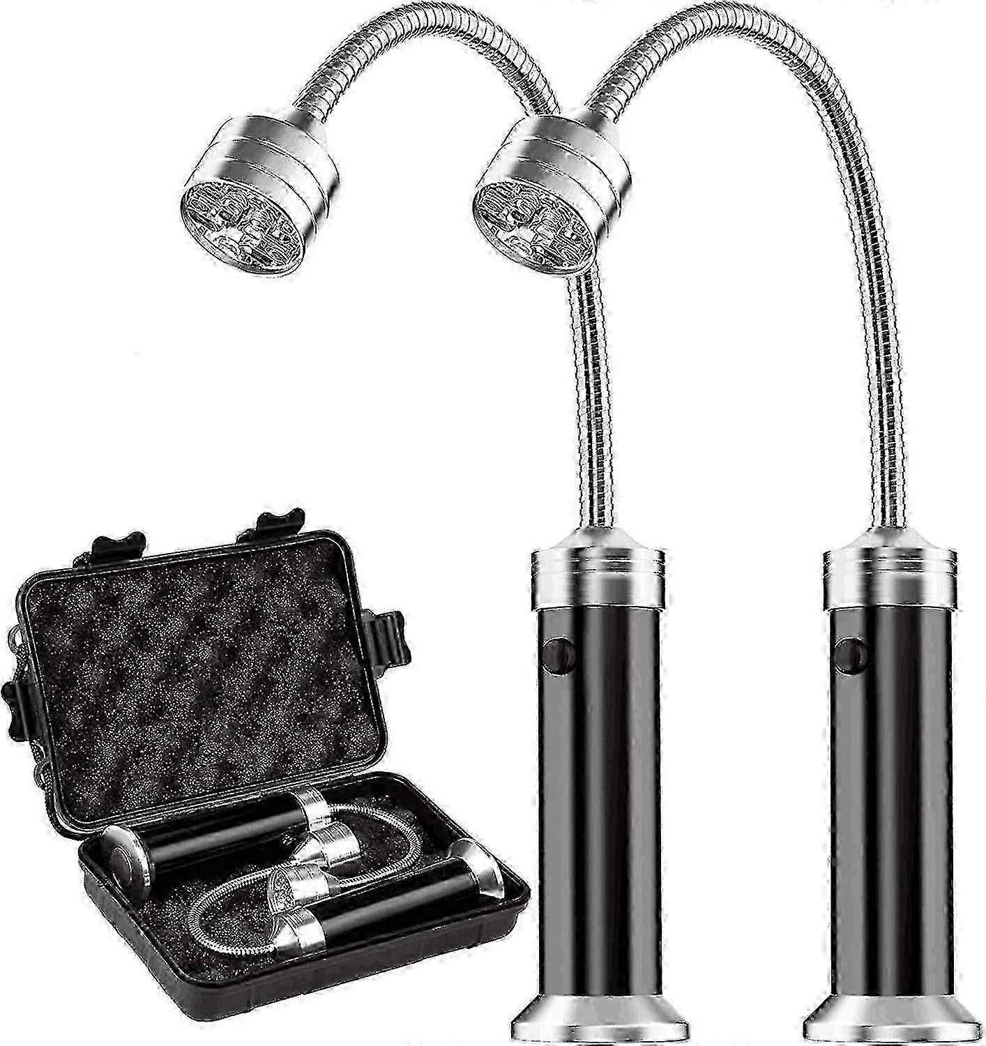 Set di luci per barbecue per barbecue 2 luci per barbecue a LED con base magnetica per barbecue Festa in campeggio Cucina all'aperto