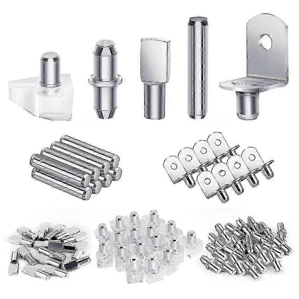 120pcs Shelf Pegs Kit, 5 Styles Shelf Pins Shelf Support Pegs, Cabinet Shelf Pegs For Shelves Bookc