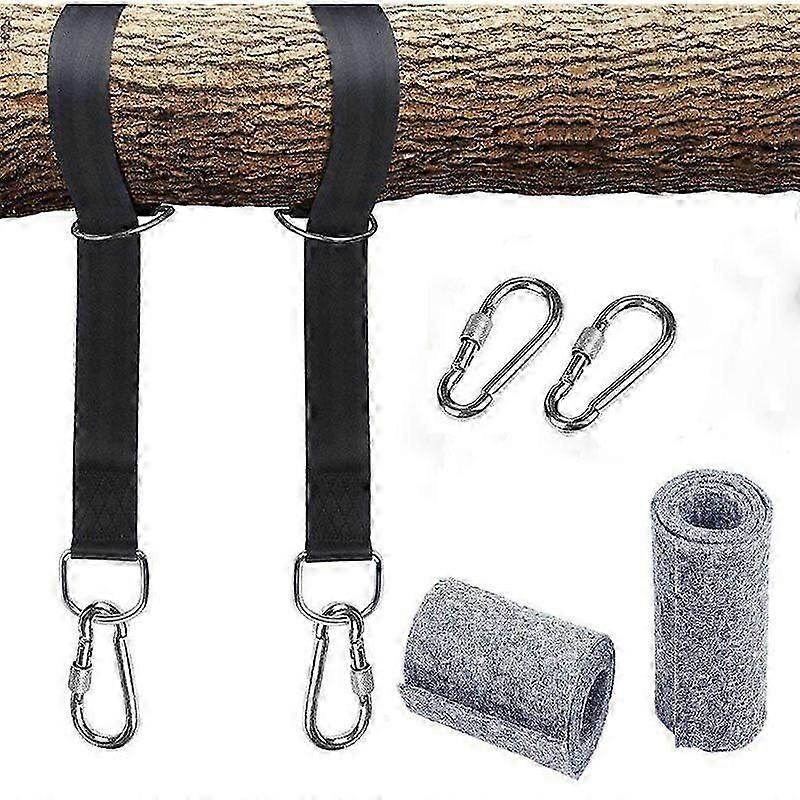 Reinforced model black 1.5 m (2 straps + 2 locks + 2 washers) Storage bag Hammock Polyeste