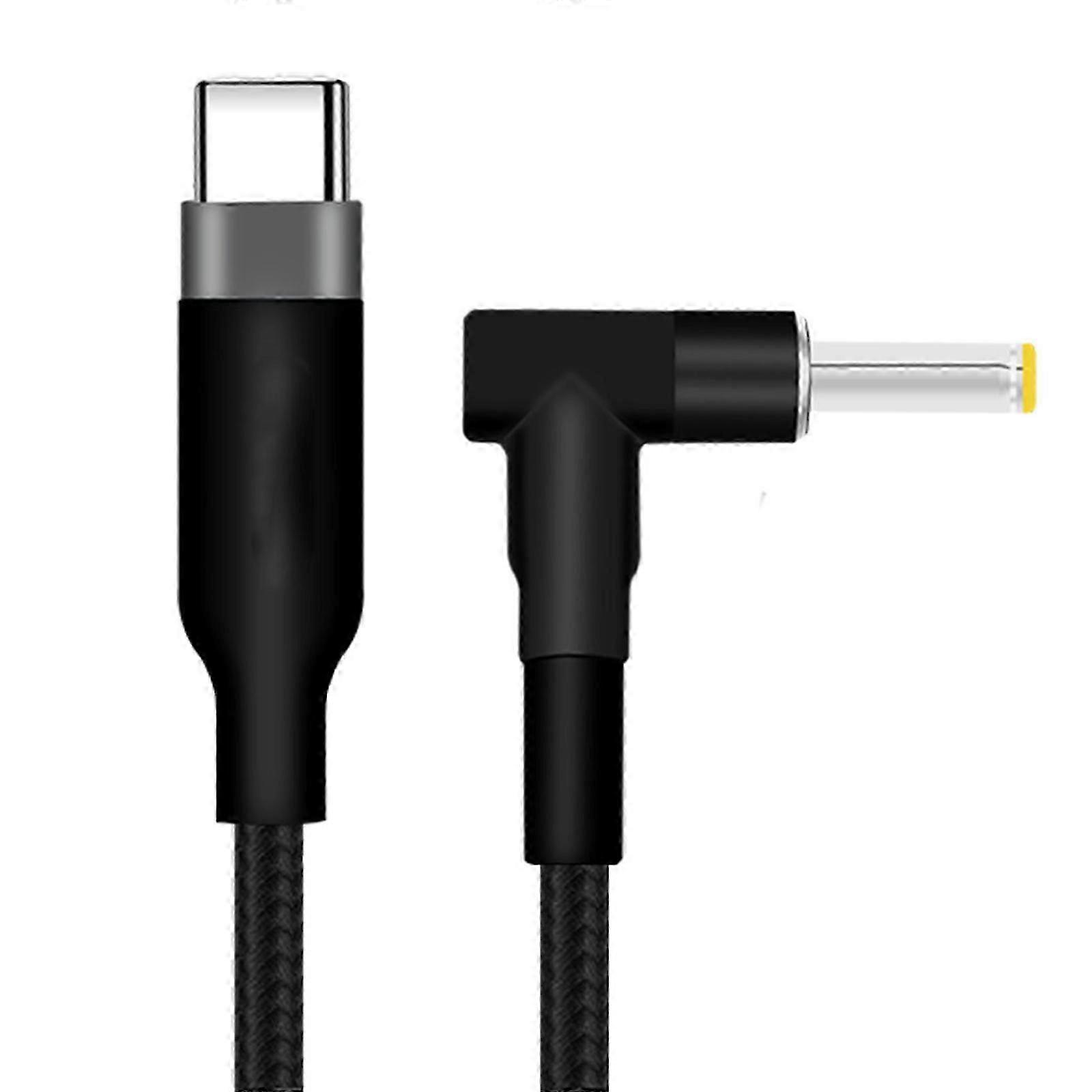 Fast Charging Laptop Power Cord USB C to DC5.5x2.5mm 20V PD100W for Notebooks