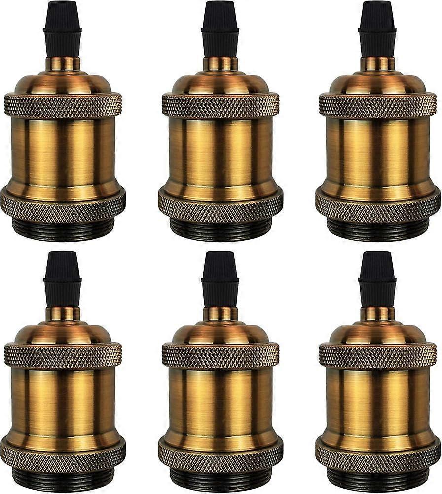 E27 lamp socket. retro pendant lamp. Solid ceramic adapter. 6 pieces ss socket