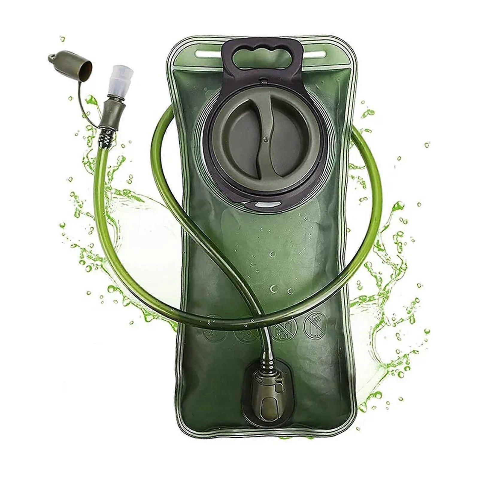 Hydration Bladder 2L Capacity For Running And Cycling, Water Reservoir Bag, Portable Hydration Bag, Green