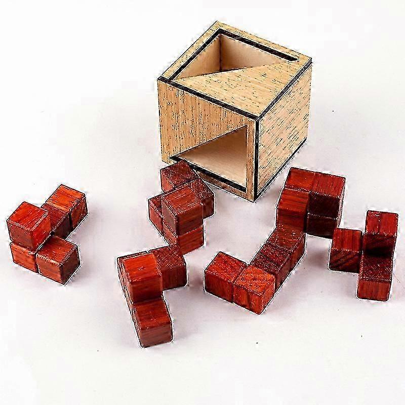 Intricate 3D Wooden Puzzle Box: Challenging Brain Teaser for Puzzle...