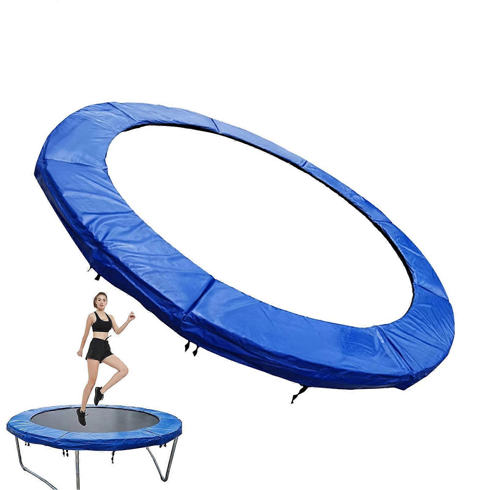 Replacement Pad for Trampoline Large Trampoline Surround Spring Cover No Holes for Pole Weather Resistant Blue 13 Inch