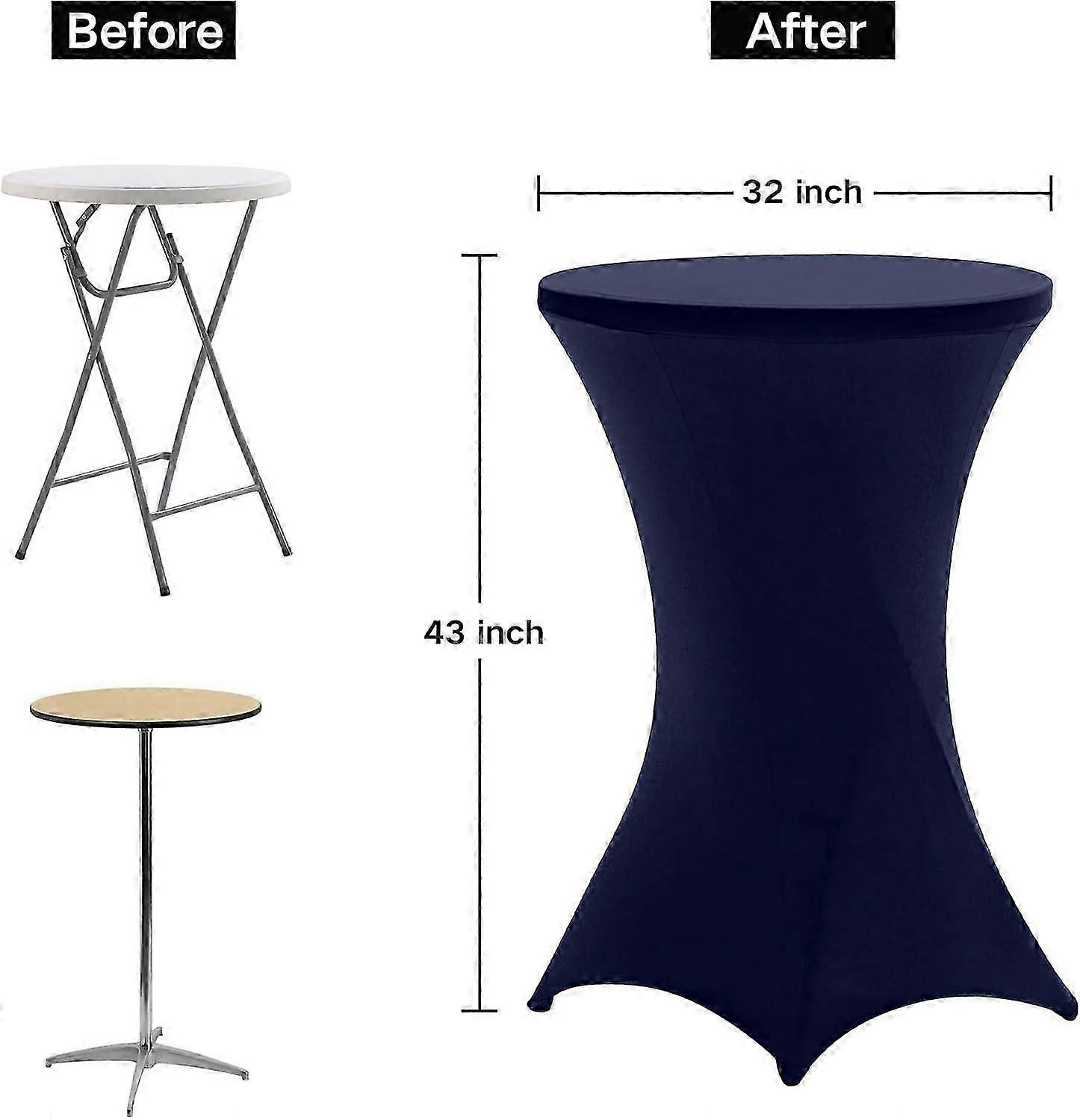 32x43 بوصة (حوالي 81.2 × 109.2 سم) كوكتيل مفرش المائدة الأزرق الداكن دنة كوكتيل مفرش المائدة جولة لحزب بيسترو