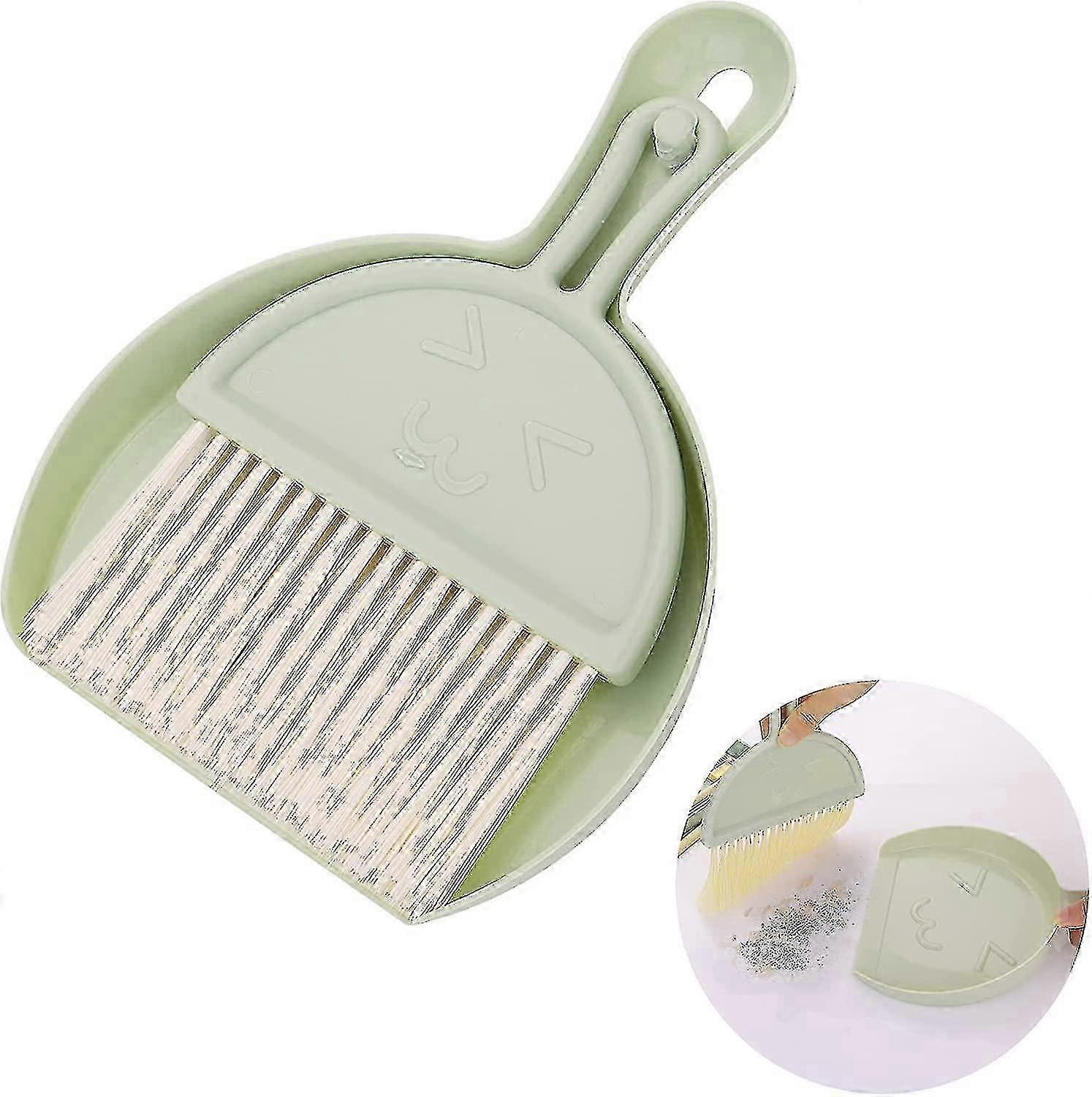 Small Dustpan And Broom Set, Mini Dustpan With Broom, Portable Hand Dustpan, Table Brush, Crumb Sweeper With Soft Bristle For Offi