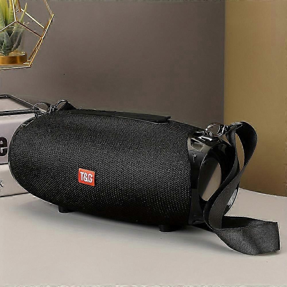 Waterproof Portable Speaker with Dual Drivers, TWS Stereo Sound, Outdoor Bluetooth Subwoofer, Hands-Free Calls, FM Radio, TF Card and USB Support