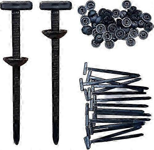 Nylon Universal Cable Tie Buckle,10-100 PCS Pin and Button Zip Ties Self-Locking