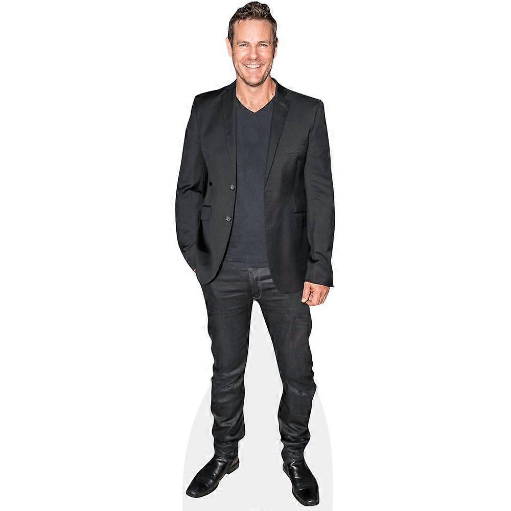 Aaron Jeffery (Black Suit) Cardboard Cutout (lifesize OR mini size). Standee. Stand Up.