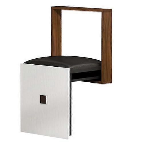 Wall-Mounted Folding Stool Shower Bench With Leather Cushion For Entryway, Hallway, And Doorway Space-Saving