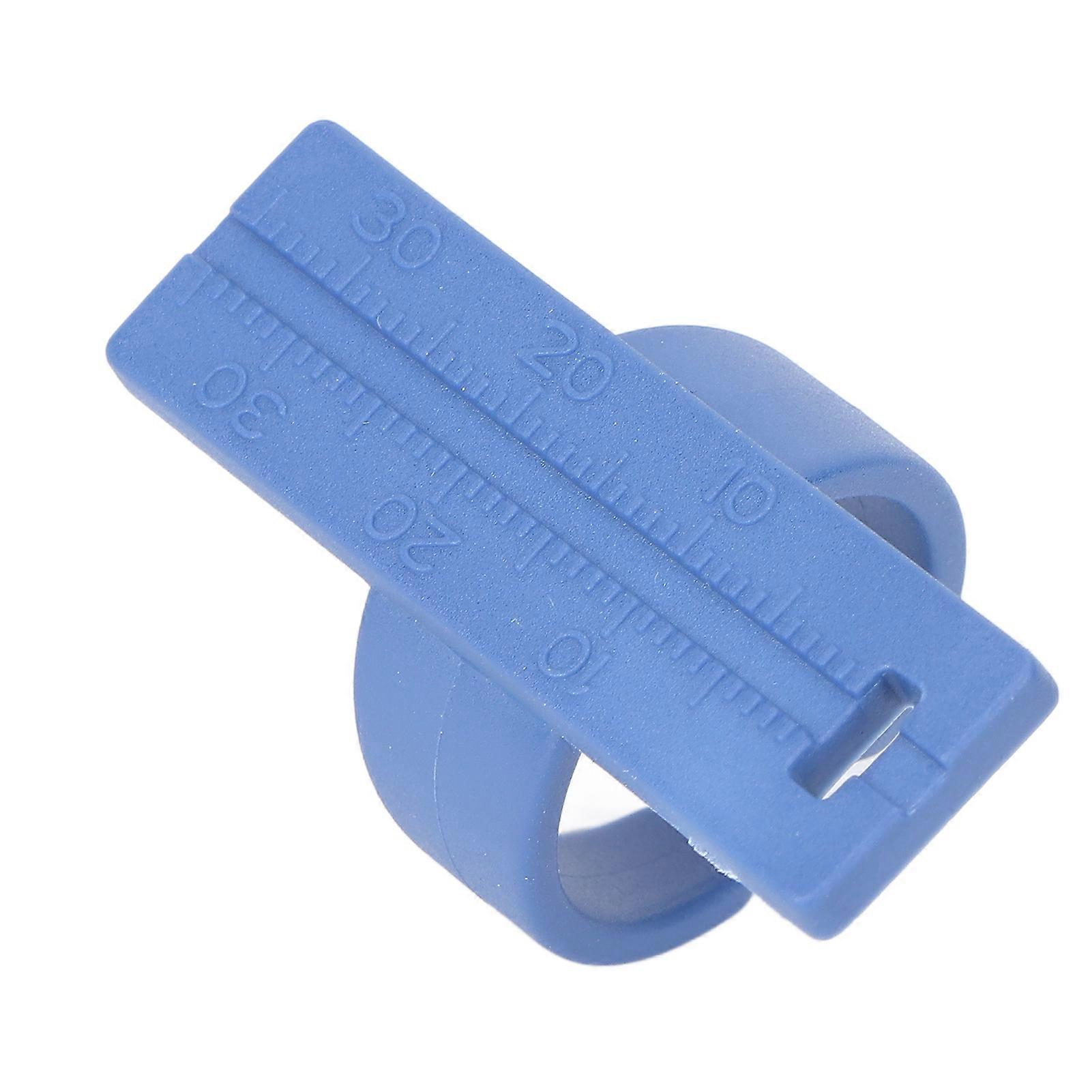 Endo Ruler Ring Plastic Root Canal Measuring Scale Blue Accurate