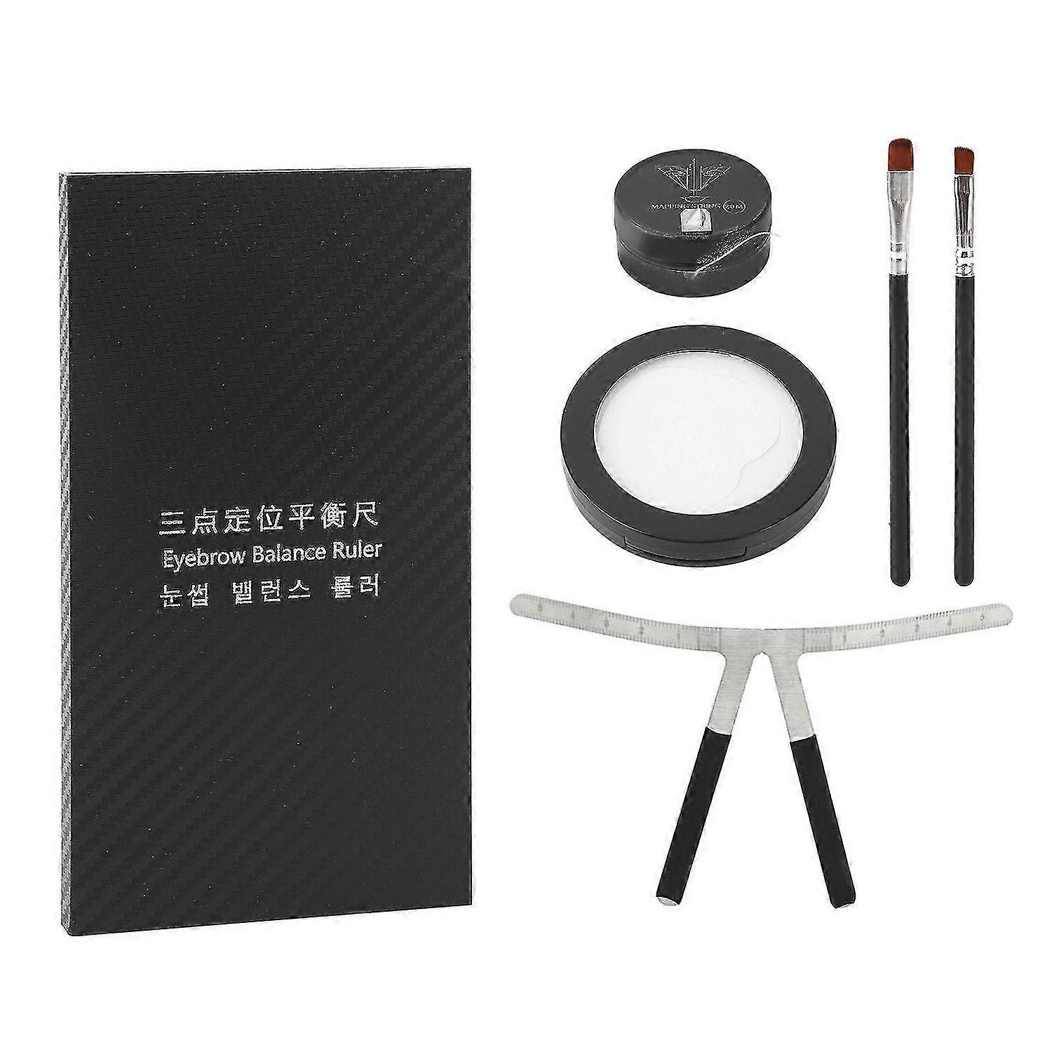 2025 Latest Model Eyebrow Mapping Kit Stencil Ruler Brow Mapping String Pigmen...