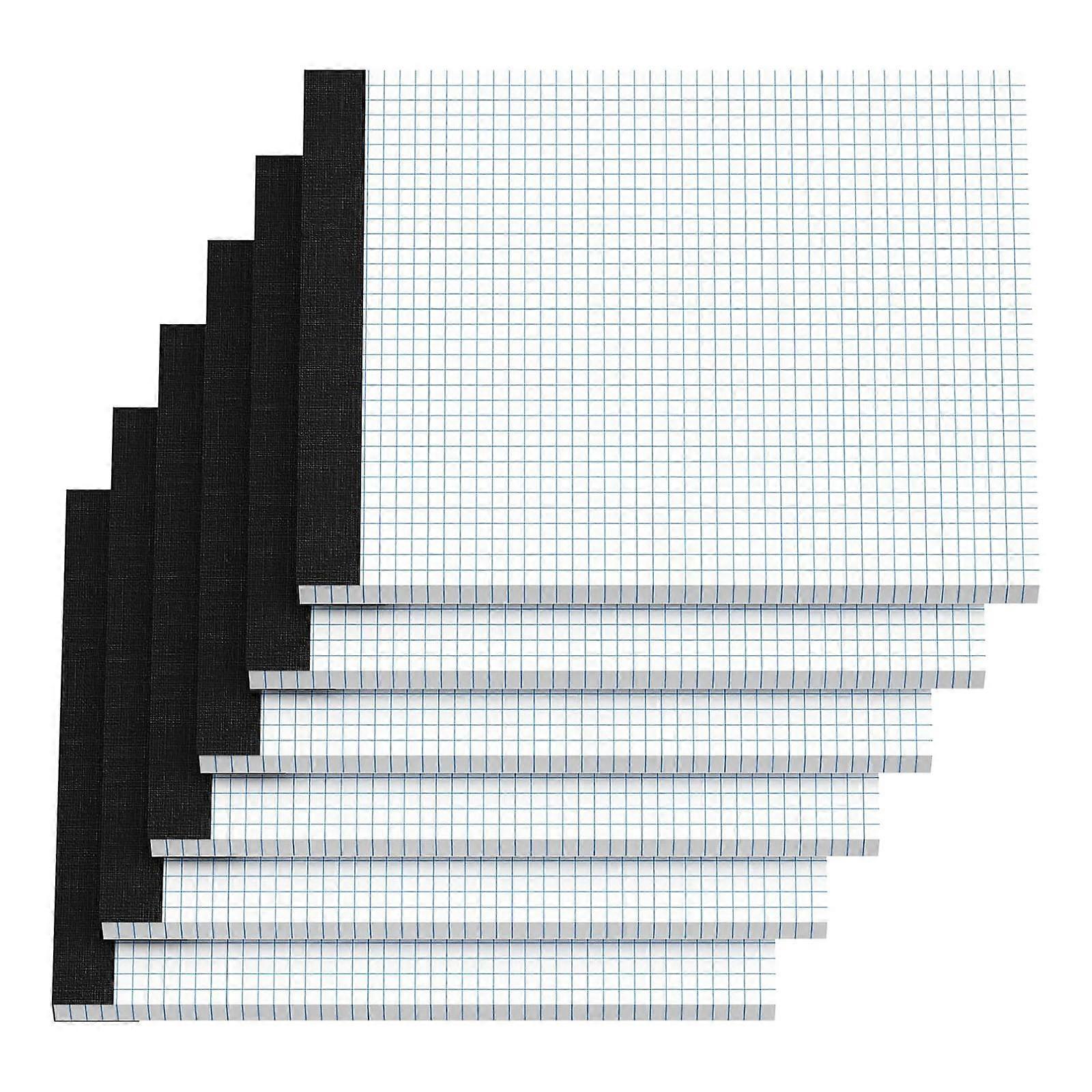 6 Pcs A4 Note Pads Paper Pads Tearable Graph Paper Writing Pads Scratch Pads Writing Paper Engineering Notebook Multicolor